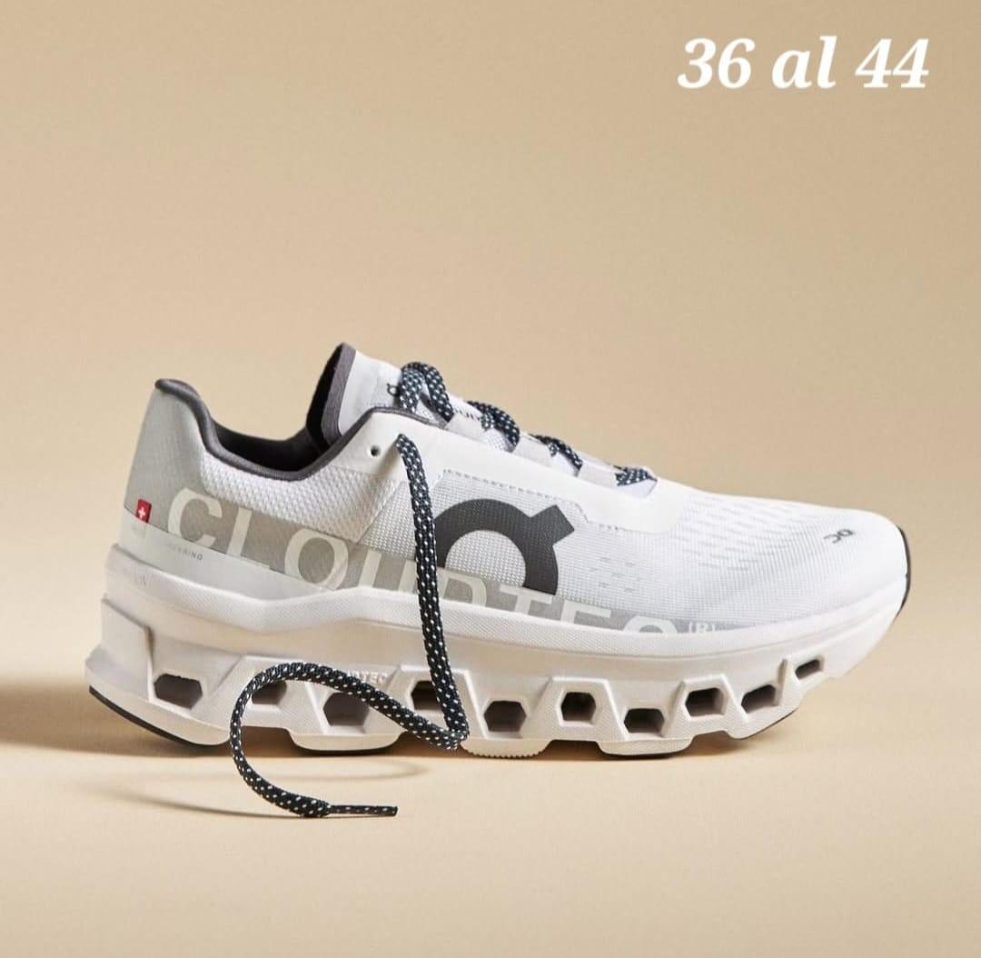 TENIS ON MONSTERSCLOUD BLANCO/GRIS