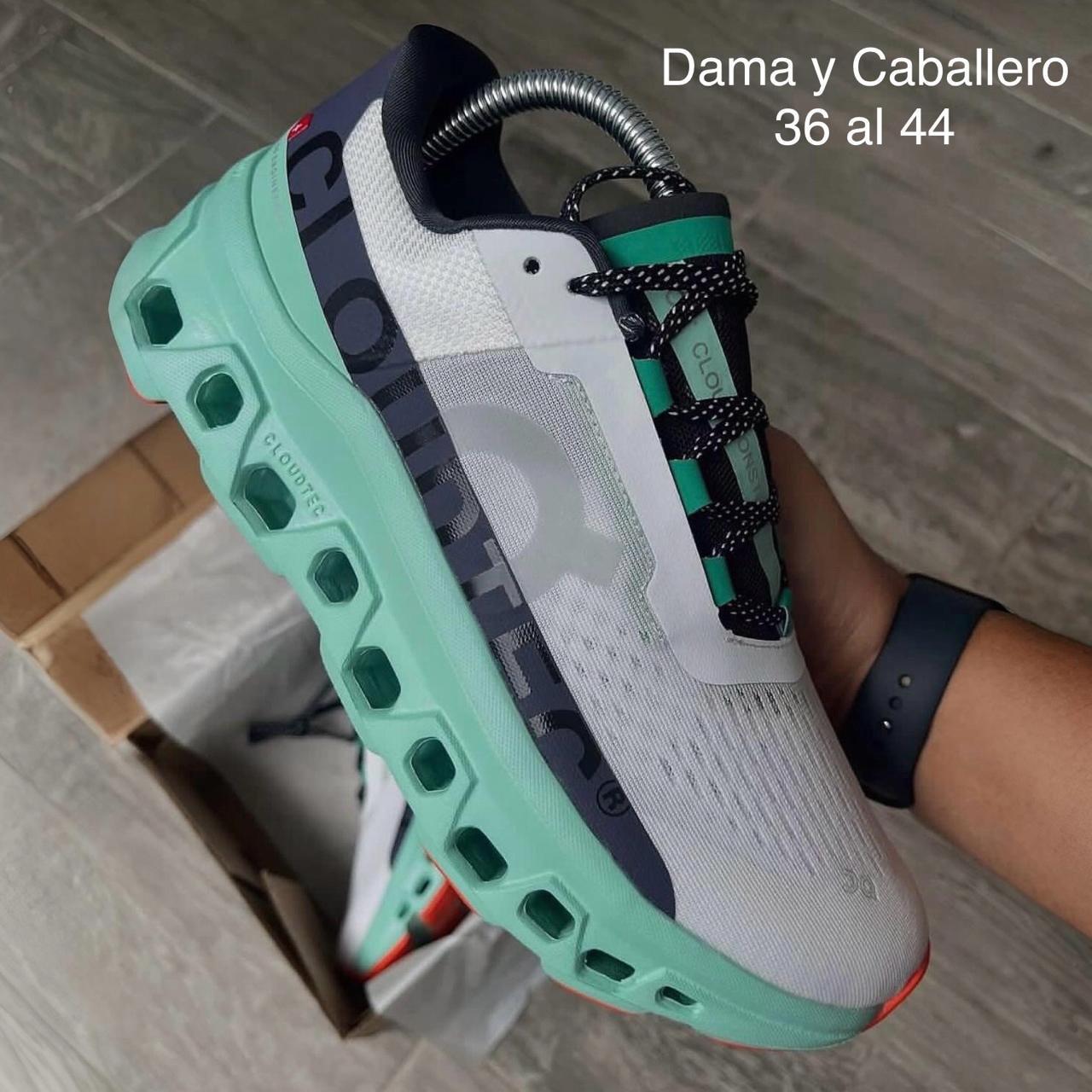 TENIS ON MONSTERSCLOUD MENTA/BLANCO