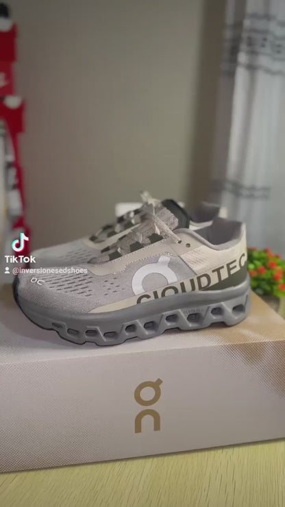 TENIS ON MONSTERSCLOUD BEIGE