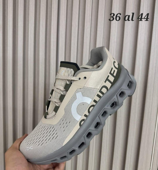 TENIS ON MONSTERSCLOUD BEIGE