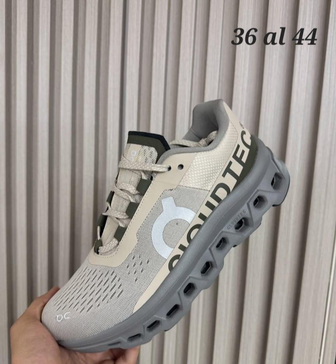 TENIS ON MONSTERSCLOUD BEIGE