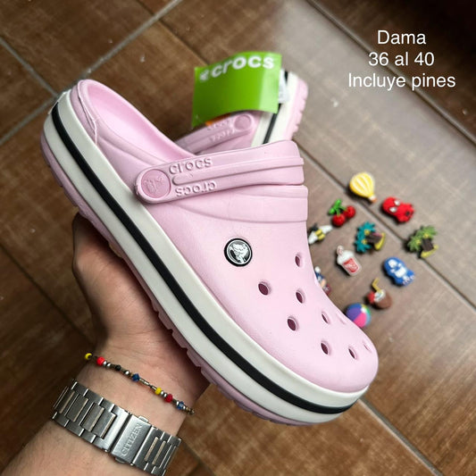 CROCS DAMA ROSA
