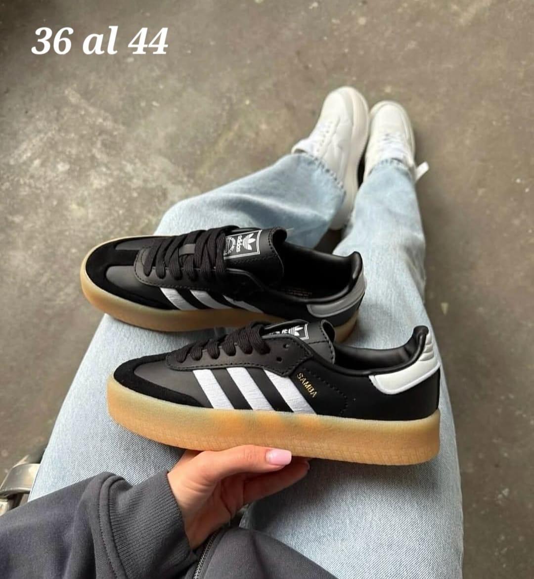 ADIDAS SAMBA PLATAFORMA NEGROS