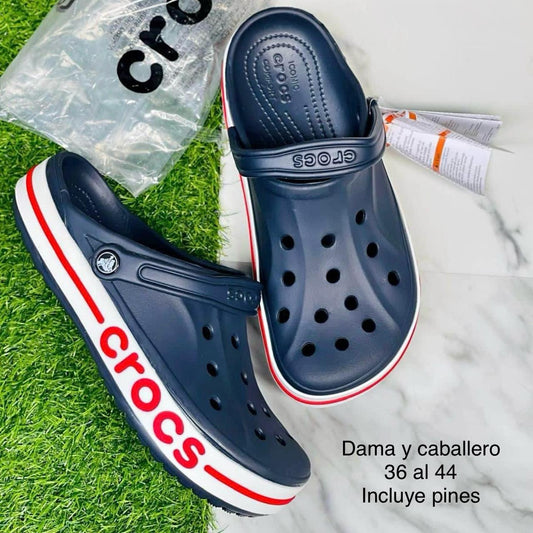 CROCS DAMA Y CABALLERO AZUL