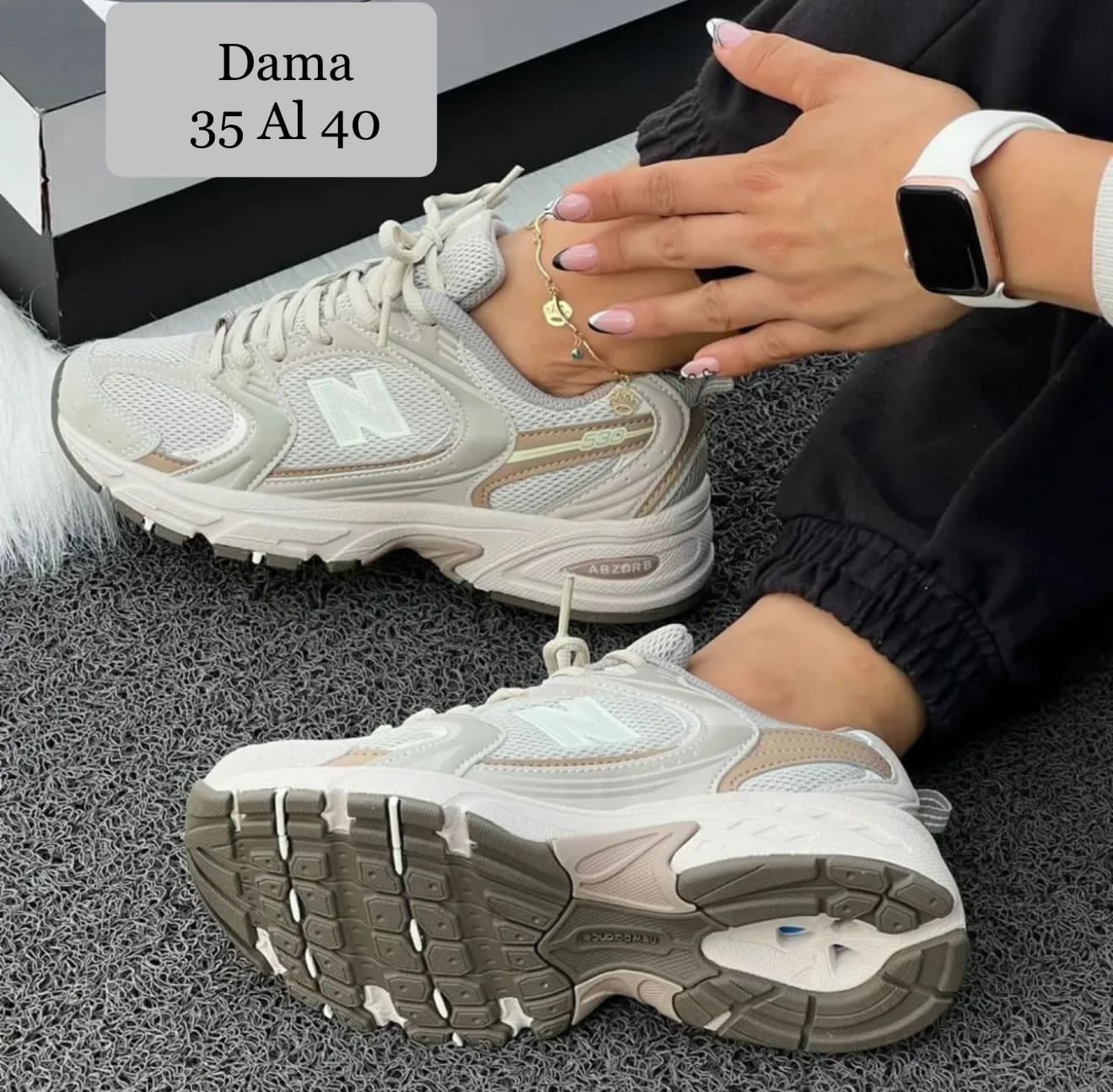 TENIS NEW BALANCE 530 CREMA